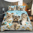 Yorkshire Bedding Set White Daisy [ID3-A] | Duvet cover, 2 Pillow Shams, Comforter, Bed Sheet