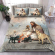 LABRADOR Peaceful Life Surround God Bedding Set | Duvet covers & 2 Pillow Shams, Comforter, Bed Sheet