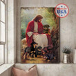 GOD Surrounded By ROTTWEILER Canvas | Framed, Best Gift, Dog Lover, Housewarming, Wall Art Print, Home Decor  [ID3-T]