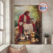 GOD Surrounded By YORKSHIRE Canvas | Yorkshire Dog Lovers Gift Canvas,Canvas art wall decor, Canvas wall art [ID3-T]