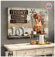Dachshund Today I Choose Joy Jame 1:2 | Framed, Best Gift, Pet Lover, Housewarming, Wall Art Print, Home Decor [ID3-D]