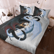 Dragon Yin Yang Cool Bedding Set, Duvet covers & 2 Pillow Shams, Comforter, Bed Sheet, Gift for Dragon Lover, Dragon Bed Spread