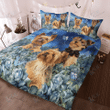 Yorkshire Bedding Set Flower Blue Love, Duvet covers & 2 Pillow Shams, Comforter, Bed Sheet, Yokie Lover Gift