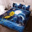 Dolphin You Are My Sunshine Quilt Bedding Set, Quilt, 2 Pillow covers, Comforter, Bed Sheet Set, Dolphin lover Gift