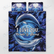 Dolphin I Love You Always & Forever Quilt Bedding Set, Quilt, 2 Pillow covers, Comforter, Bed Sheet Set, Dolphin lover Gift