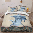 Dolphin Mandala Bedding Set | Duvet cover, 2 Pillow Shams, Comfortable, Dolphin lover Gift, Dolphin Bedspread