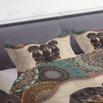Mandala Dachshunds Bedding Set | Dachshund Gift, Bedspread, Comforter, Dachshund Duvet cover 2 Pillow shams