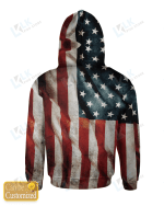 Personalized Hoodie - Flag American