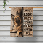GERMAN SHEPHERD - CANVAS LOOK BACK [10-B] | Framed, Best Gift, Pet Lover, Housewarming, Wall Art Print, Home Decor