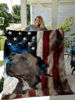 PIBULL Blanket Flag | | Gifts Dog Cat Lovers, Sherpa Fleece Blanket Throw, Home & Living | House Garden Flag