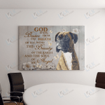 BOXER - CANVAS God Made from The Breath [11-N] | Framed, Best Gift, Pet Lover, Housewarming, Wall Art Print, Home Decor