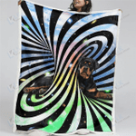ROTTWEILER - Blanket Abstract [11-T] | | Gifts Dog Cat Lovers, Sherpa Fleece Blanket Throw, Home & Living
