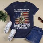 A Strong Woman Stands Up For Herself A Female Veteran Stands Up  For Her Country