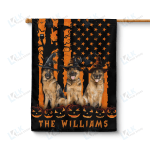German Shepherd Personalized Flag For The Coming Halloween [ID3-A]  | House Garden Flag, Dog Lover, New House Gifts, Home Decoration