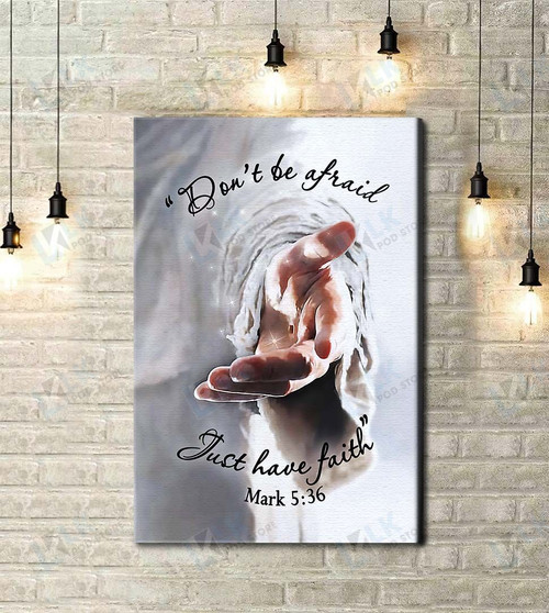 CANVAS Don't Be Afraid 2 | Framed, Best Gift, Pet Lover, Housewarming, Wall Art Print, Home Decor