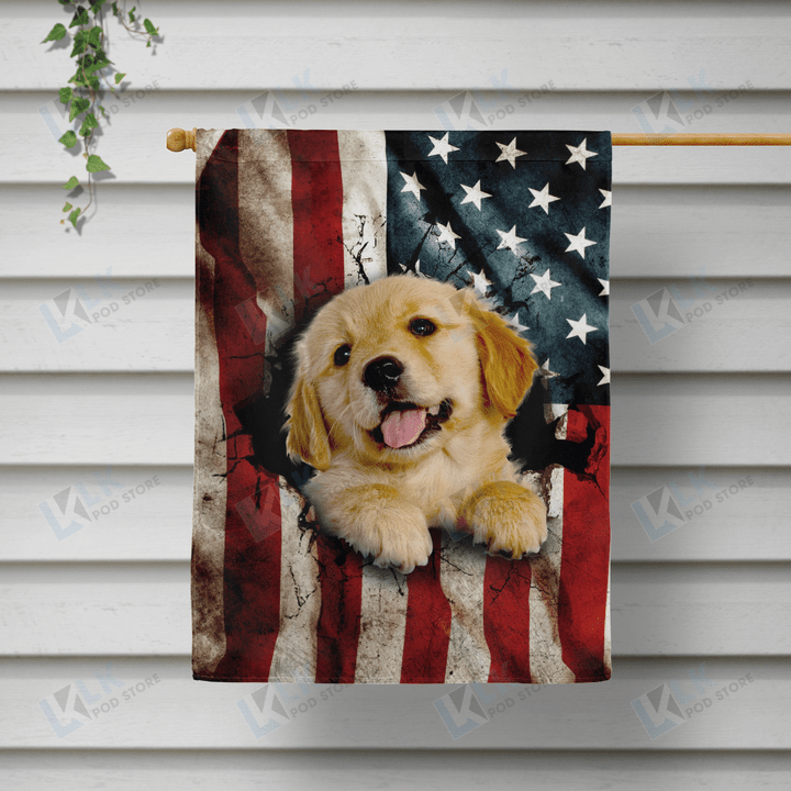  Flag Golden Retriever | House Garden Flag, Dog Lover, New House Gifts, Home Decoration