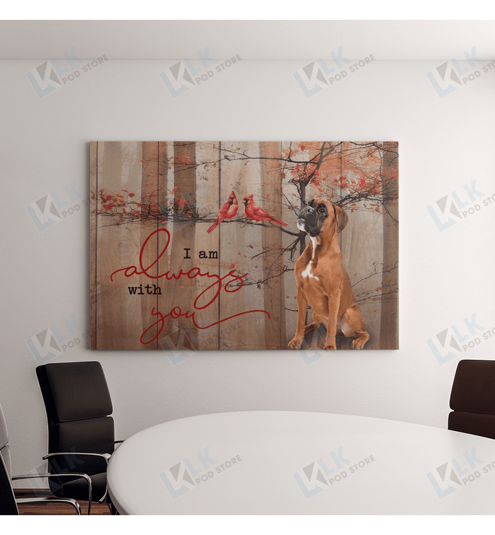 BOXER - CANVAS Always with you [10-T] | Framed, Best Gift, Pet Lover, Housewarming, Wall Art Print, Home Decor