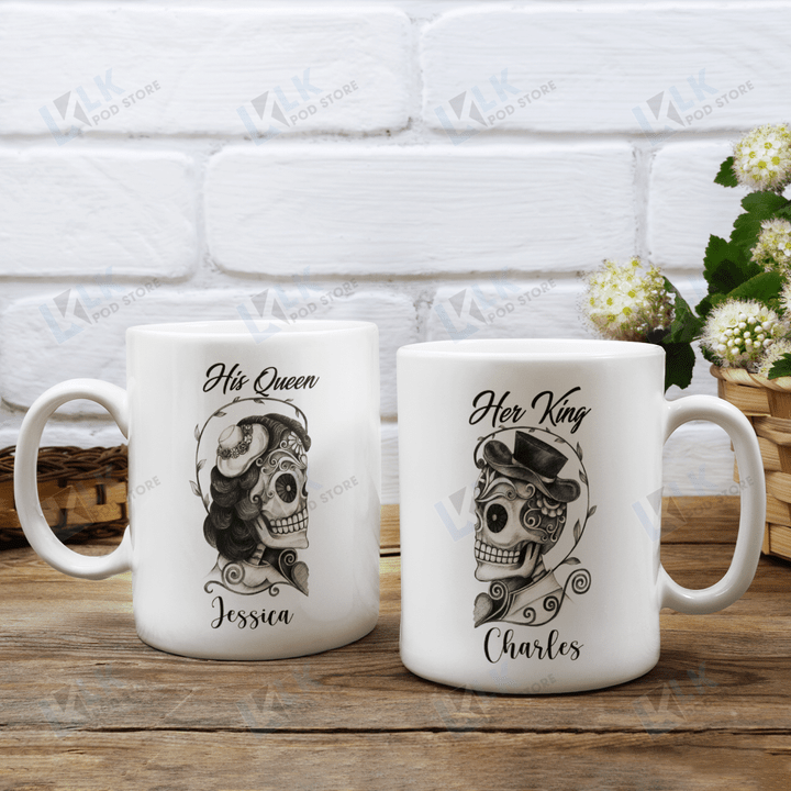 Personalized Mug - His Queen Her King