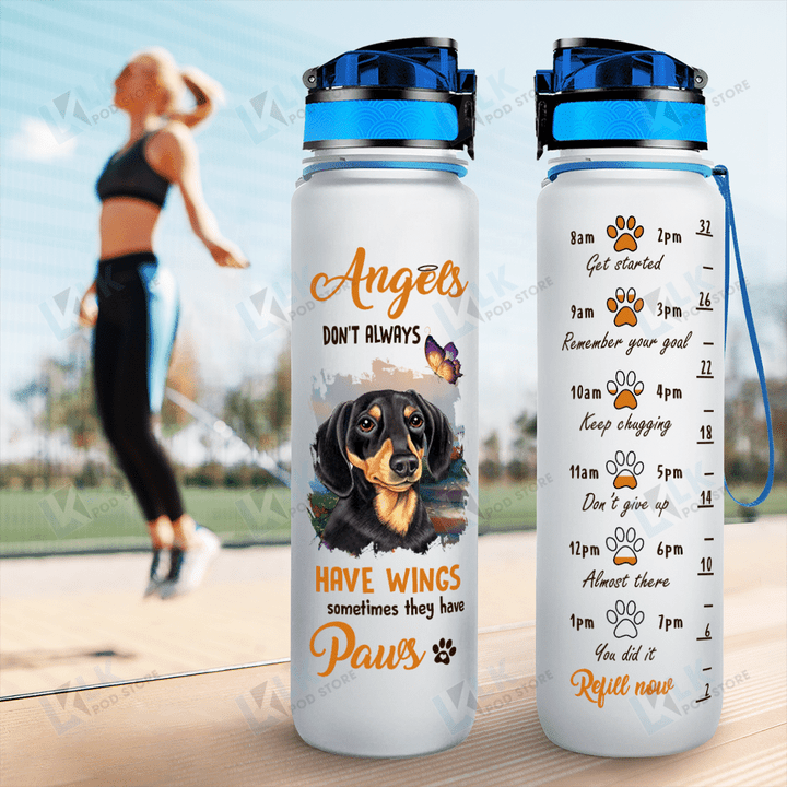 DACHSHUND - TRACKER BOTTLE Angels Have Paws [12-T]