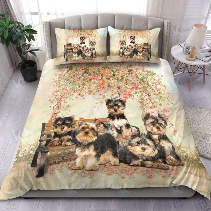 Yorkshire Beautiful Flower Butterfly Bedding set | Duvet covers & 2 Pillow Shams, Comforter, Bed Sheet [ID3-N]
