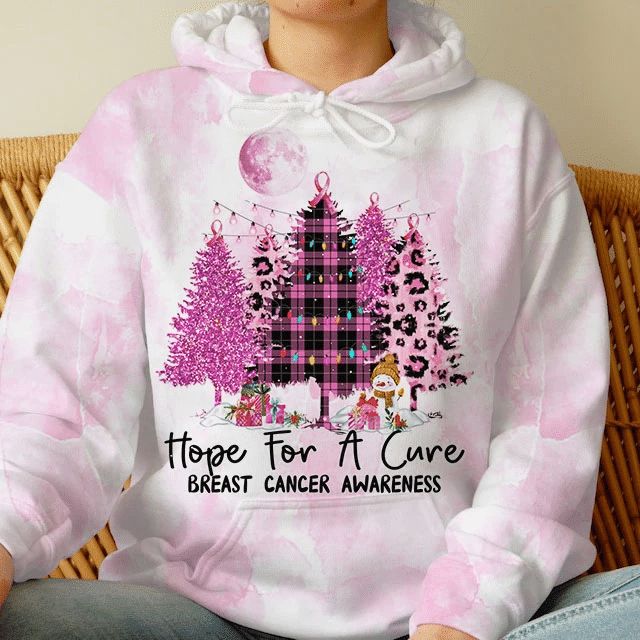 Hope For A Cure X-mas Tree Breast Cancer All Over Print - Tltr2409212ki
