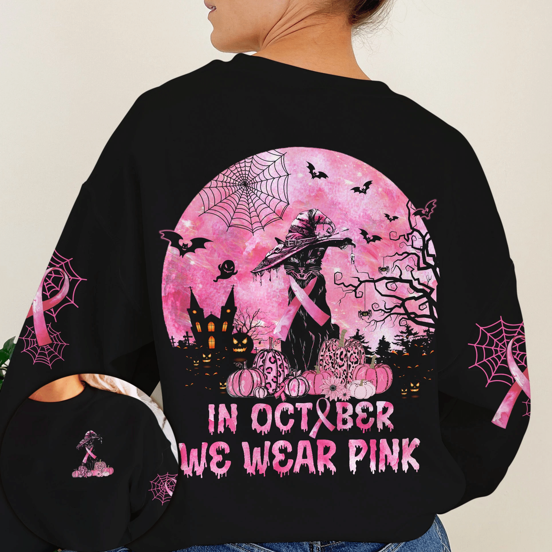 In October Black Cat Moon All Over Print - Tltr1408213ki
