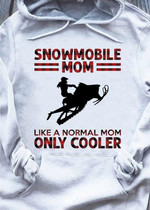 Snowmobile mom like a normal mom only cooler