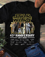 star 43th anniversary 1977 2020 siged for fan t shirt hoodie sweater