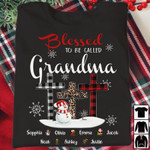 Blessed to be called grandma christmas gift xmas t shirt hoodie sweater