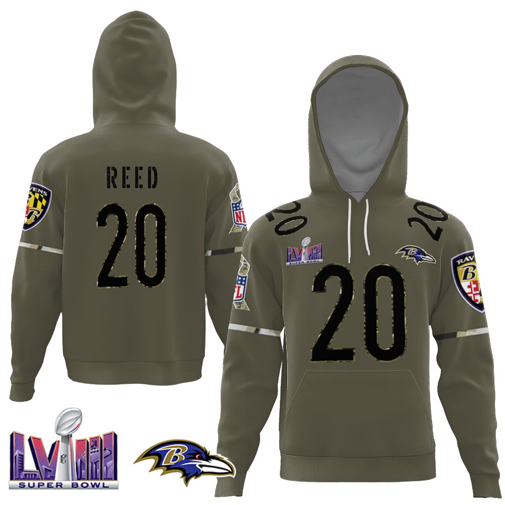 Odell Beckham Jr. 3 Ed Reed Baltimore Ravens Retired Player Game     All Printed   Men, Purple
