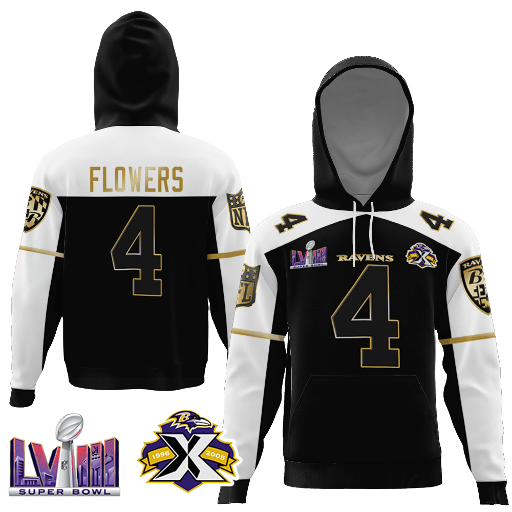 Zay Flowers 4 Men s Ravens Gold Vapor     All Printed   Black Silver, Lamar Jackson