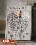 In memory of angel personalized poster the moment you left me wings butterflies personalized gift with photo