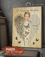 Personalized poster the moment you left me loss of angel wings butterflies personalized gift with photo
