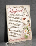 Memorial gift you are my husband i am proud to say you are my husband the greatest man ever i know red color poster canvas