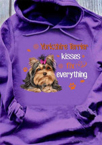 Yorkshine Terrier Kisses Fix Everything Lovely Footprint Hoodie Best Gift For Dog Lovers