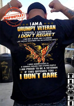 I Am A Grumpy Vegetable I Do Not Regret I Do Not Care Classic T-Shirt Gift For Veterans American
