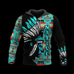 Native American Pattern Tribe Day Spiritual Bohemian Hoodie Gift For Indigenous Friends