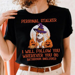 Personal Stalker I Will Follow You Wherever You Go Corgi Pumpkins Halloween Classic T-Shirt Gift For Corgi Lovers