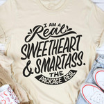 I Am A Real Sweetheart & Smartass The Package Dead Funny Sarcastic T-shirt Gift For Women
