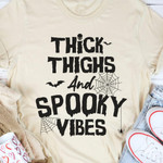 Thick Thighs And Spooky Vibes Classic T-Shirt Gift For Halloween Day Lovers