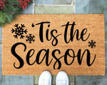 Tis The Season Winter Season Welcome Christmas Doormat Gift For Christmas Holiday Lovers Winter Decor