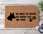 No Need To Knock We Know You Are Dog Paw Doormat Gift For Christmas Holiday Lovers Dog Lovers