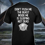 Do Not Push Me The Beast Inside Me Is Sleeping Not Dead Vikings Classic T-Shirt Gift For Vikings Lovers