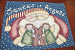 Santa's Angels Santa Claus Reindeer Christmas Doormat Gift For Christmas Holiday Lovers Home Winter Decor