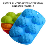 6 Cavity Easter Egg Shaped Silicone Baking Mold