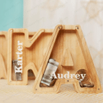 Alphabet Wooden Piggy Bank 🔥 50% OFF - LIMITED TIME ONLY 🔥