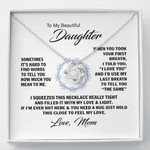 To My Beautiful Daughter - Love Knot Necklace (Almost Sold Out)