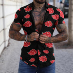 Men's Fashion Floral Print Casual Slim Short Sleeve Shirt 🔥FATHER'S DAY SALE 50% OFF🔥