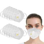 ✨Kn95 White Disposable Face Masks With Flow Exhalation Valve