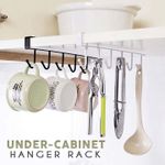 Under-Cabinet Hanger Rack (6 Hooks) 🔥 HOT DEAL - 50% OFF 🔥